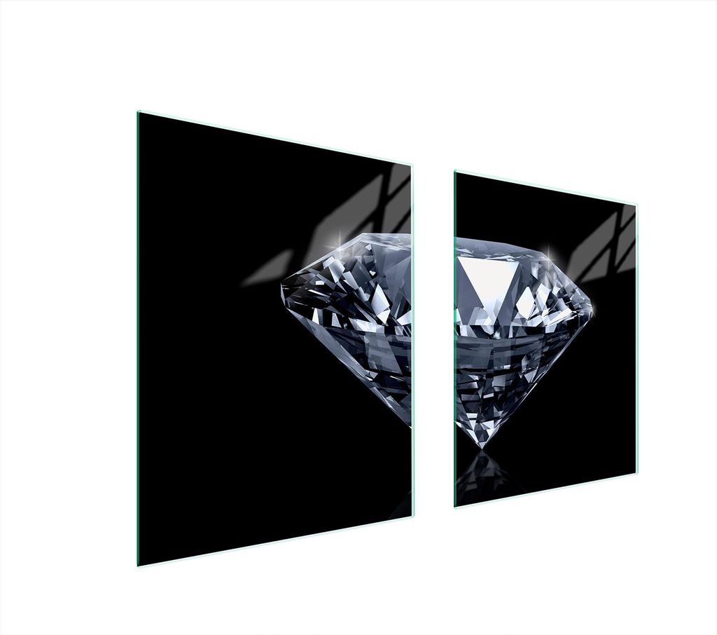 Glasschutzplatte Für Herd 85X52 Diamant