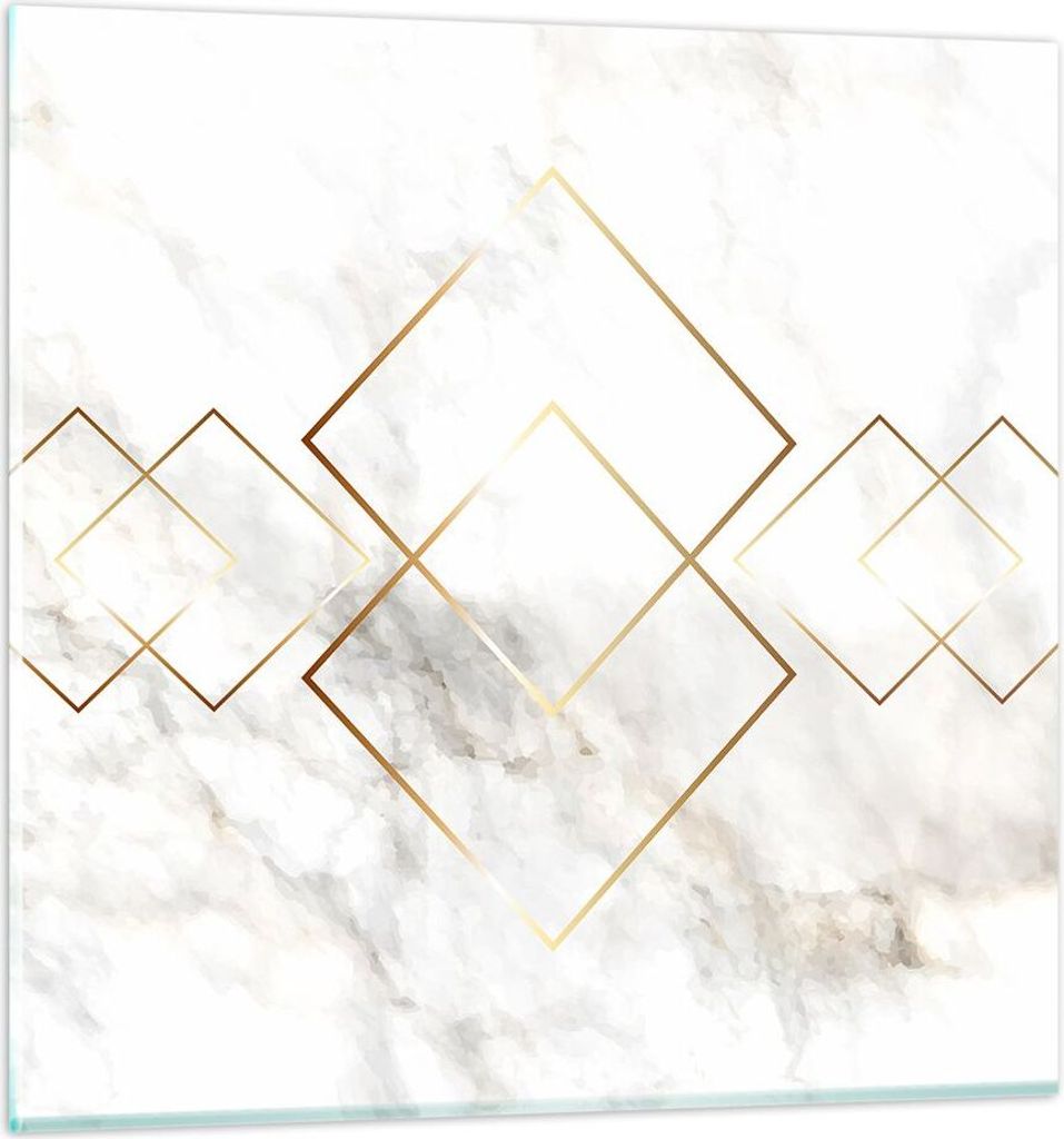 Bilder auf glas - Abstraktion modern - 70x70cm - Glasbilder - Wandbilder - Kunstdruck - zum Aufhängen bereit - Wanddekoration aus Glas - Glas Bild...