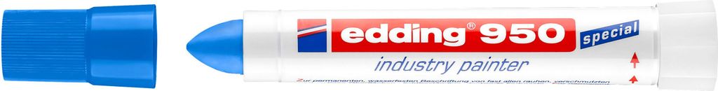 edding 950 Industrie Pastenmarker blau Produktbild 