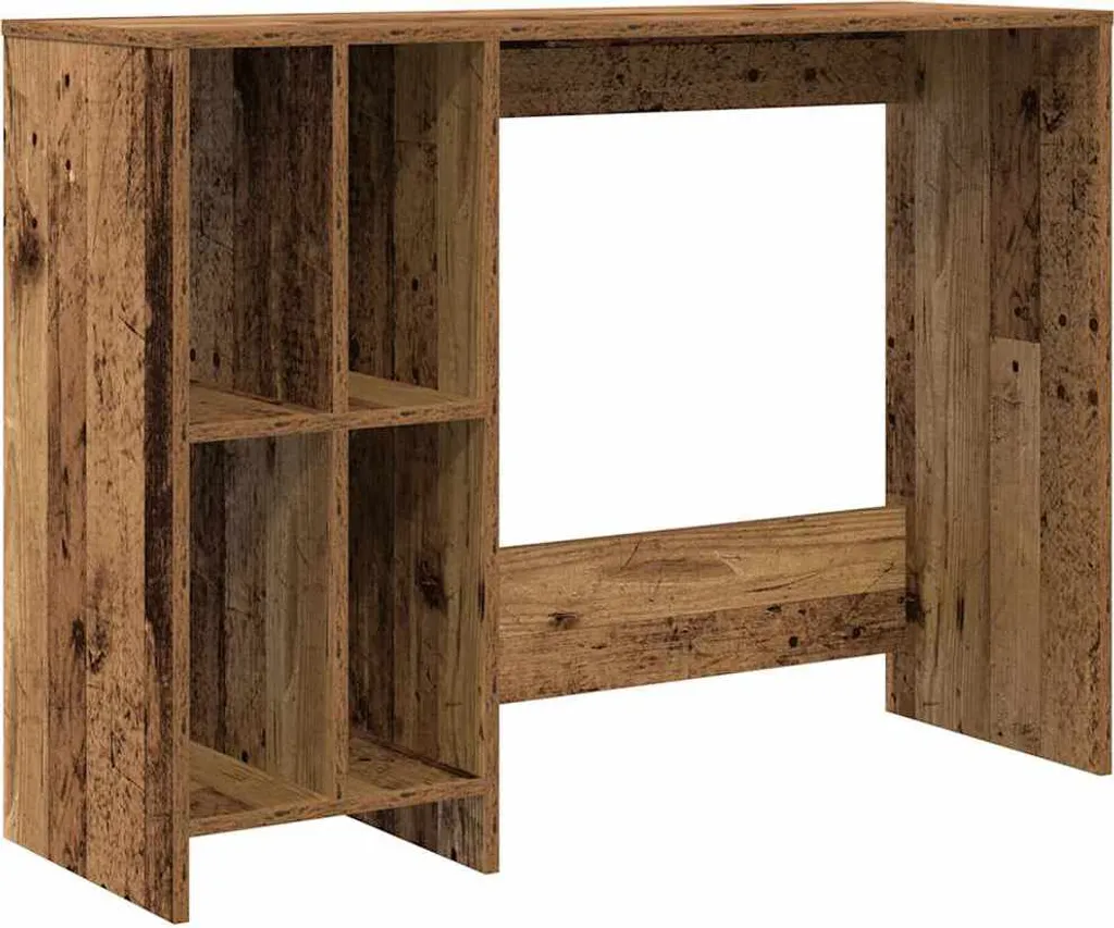 Tavolo Scrivania Legno Antico SYFAX™ - Mobile Ufficio 102,5x35 cm