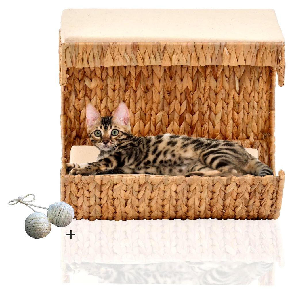 Katzen Liegemulde Cäsar | Kuschelhöhle für Kratzbaum | Wandliege Katze | Hängematte Katzenzubehör