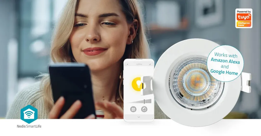 Plafonnier LED Smart Wi-Fi 360 Lumens Blanc Variable Diamètre 52 mm - 8