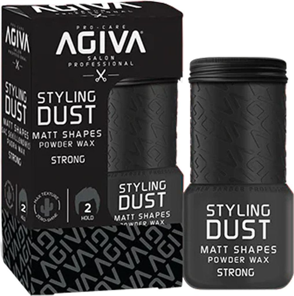 Agiva Styling Hair Powder Wax Strong - Black