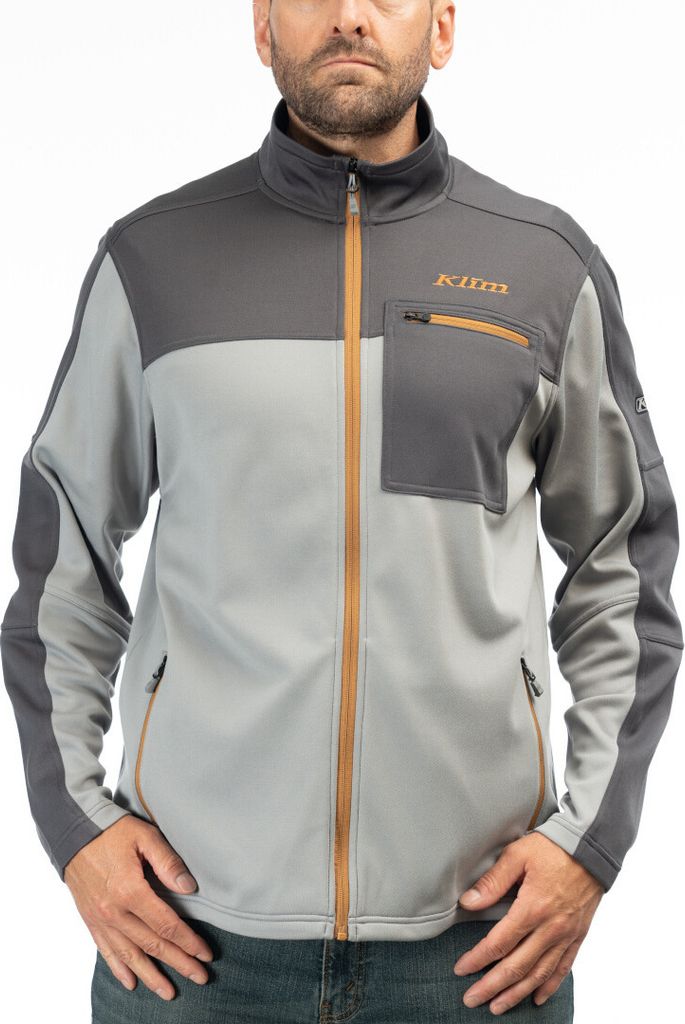 Klim Glacier Fleece Jacke, dunkelgrau/hellgrau, M