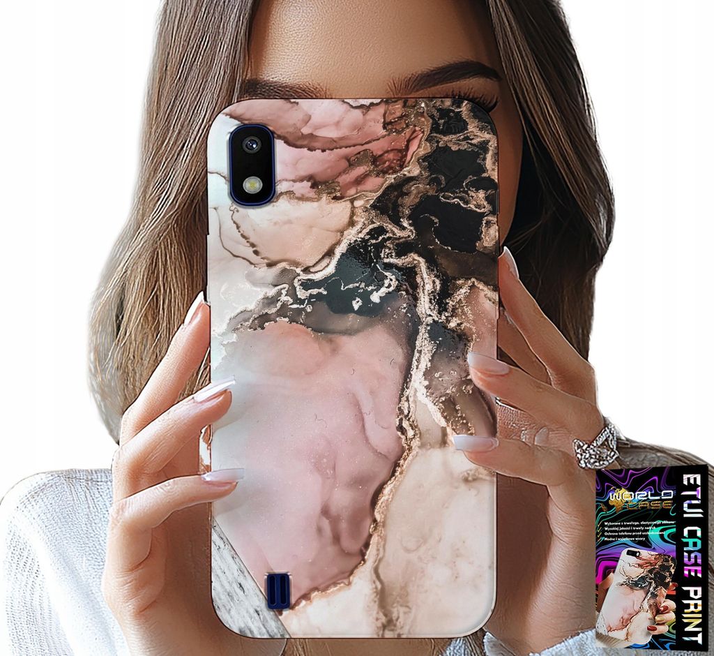 Hülle Für Samsung A10 - Elegante Marmor Mode + Glas