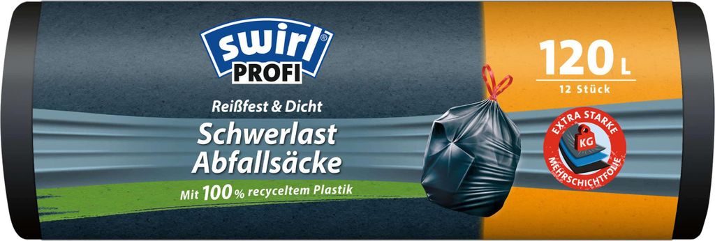 Sacs poubelle lourds Profi 60 l avec lien coulissant Image du produit 