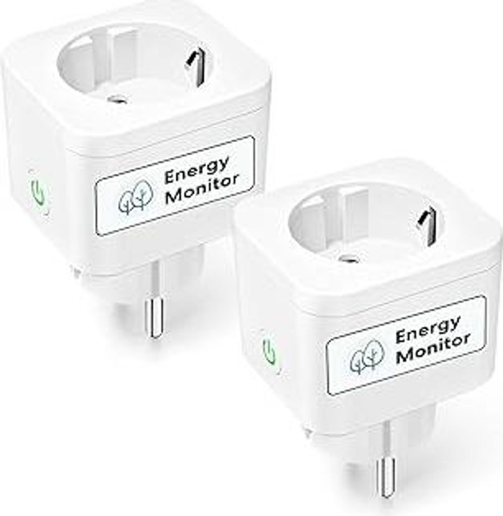 Meross Smart Steckdose mit Verbrauchsmessung, 16A Bluetooth WLAN mit Sprach- und Fernsteuerung, Zeitschaltuhr, Stromzähler für Balkonkraftwerk, f...