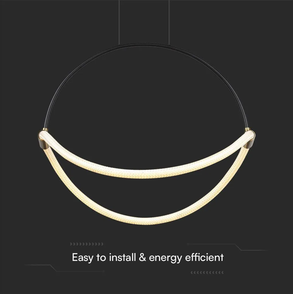 Lampada a Sospensione LED Alluminio Nero H 170cm | Design Moderno - 5