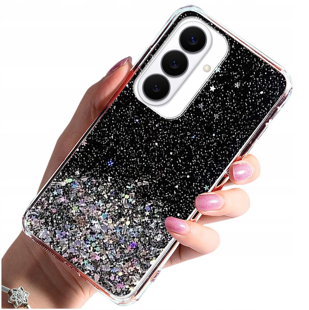 Hülle für Samsung S26 mit Glitzer-Rückseite + Produktbild 