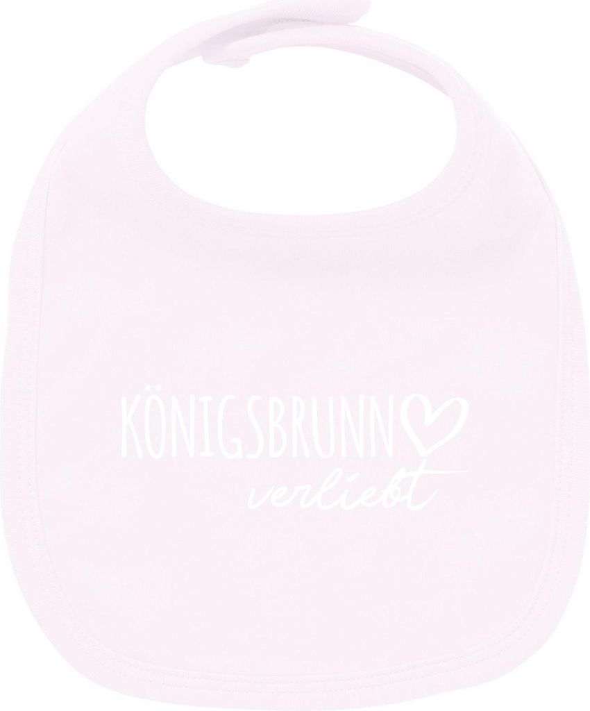 Huuraa Unisex Babylatz Königsbrunn verliebt Geschenk Babypink Baumwolle Königsbrunn Mitbringsel