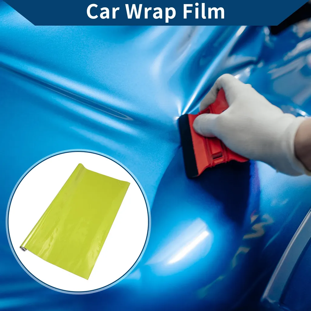 Film Anti-Rayures Voiture Vert Clair en Vinyle PVC - Protection 122x152