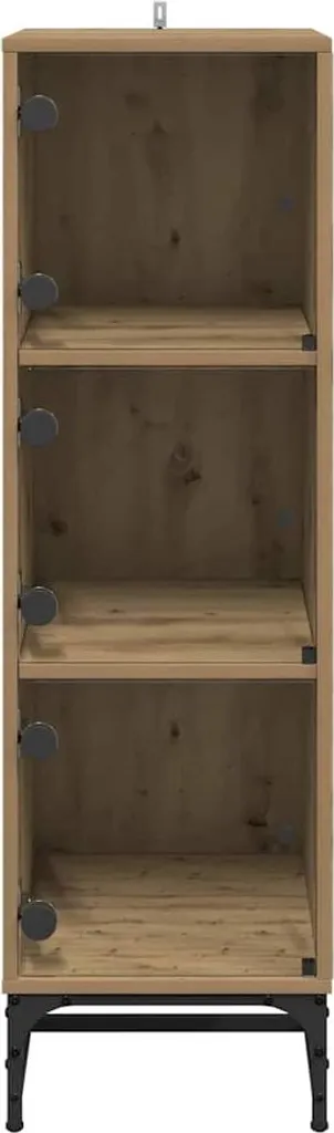 Meuble de rangement vertical chêne Artisan idéal pour petits espaces - 6
