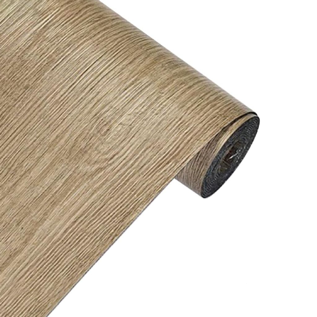 Selbstklebende 300x40 cm Holzdekor-Aufkleber, Wasserfestes Vinyl Laminat, Klebeboden - DURAWOOD Hellbraun