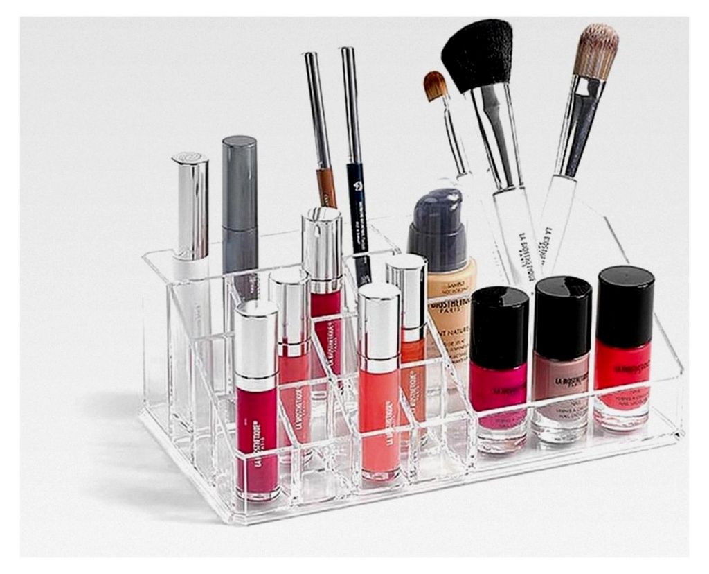 Make Up Organizer – Praktischer Kosmetik Organizer für den Schminktisch mit 15 Fächern – Stilvoller Organizer zur Aufbewahrung von Kosmetik ...