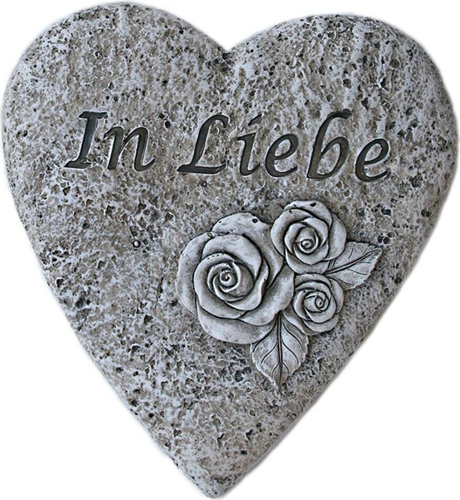 Bambelaa! Grabschmuck Grabdeko Herz Inschrift „In Liebe“ Produktbild 