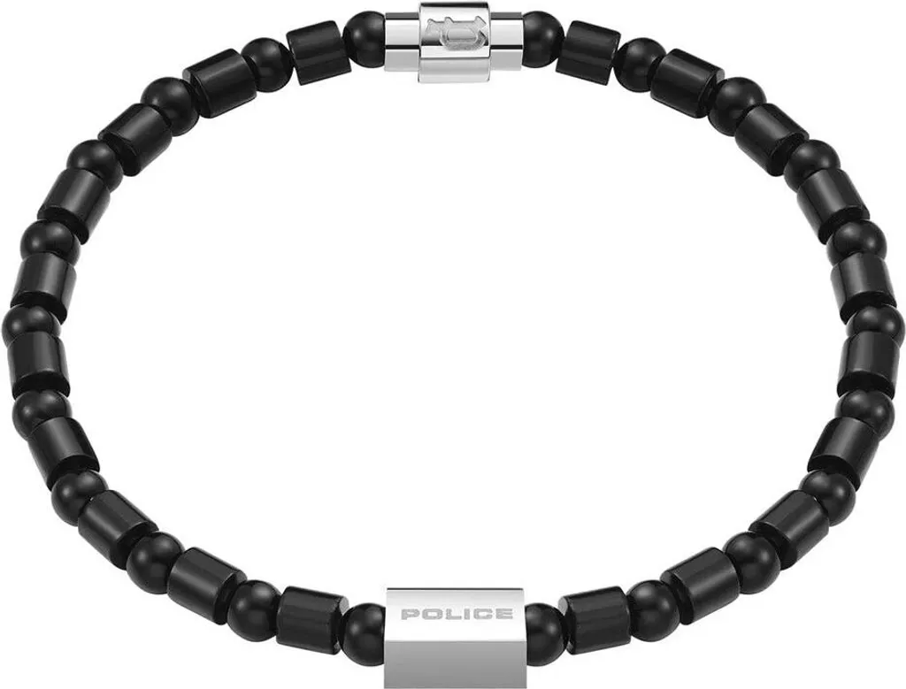 Bracelet élastique à perles Police pour homme, style urbain et chic