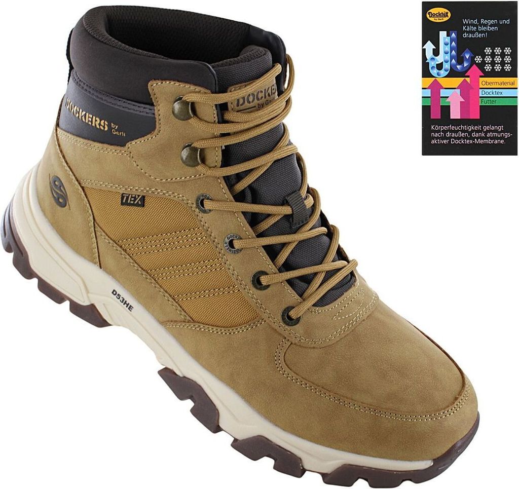 Dockers By Gerli Donna 50QS201 – Scarpe Tessuto Stringate, Suola Gomma, Tacco Piatto