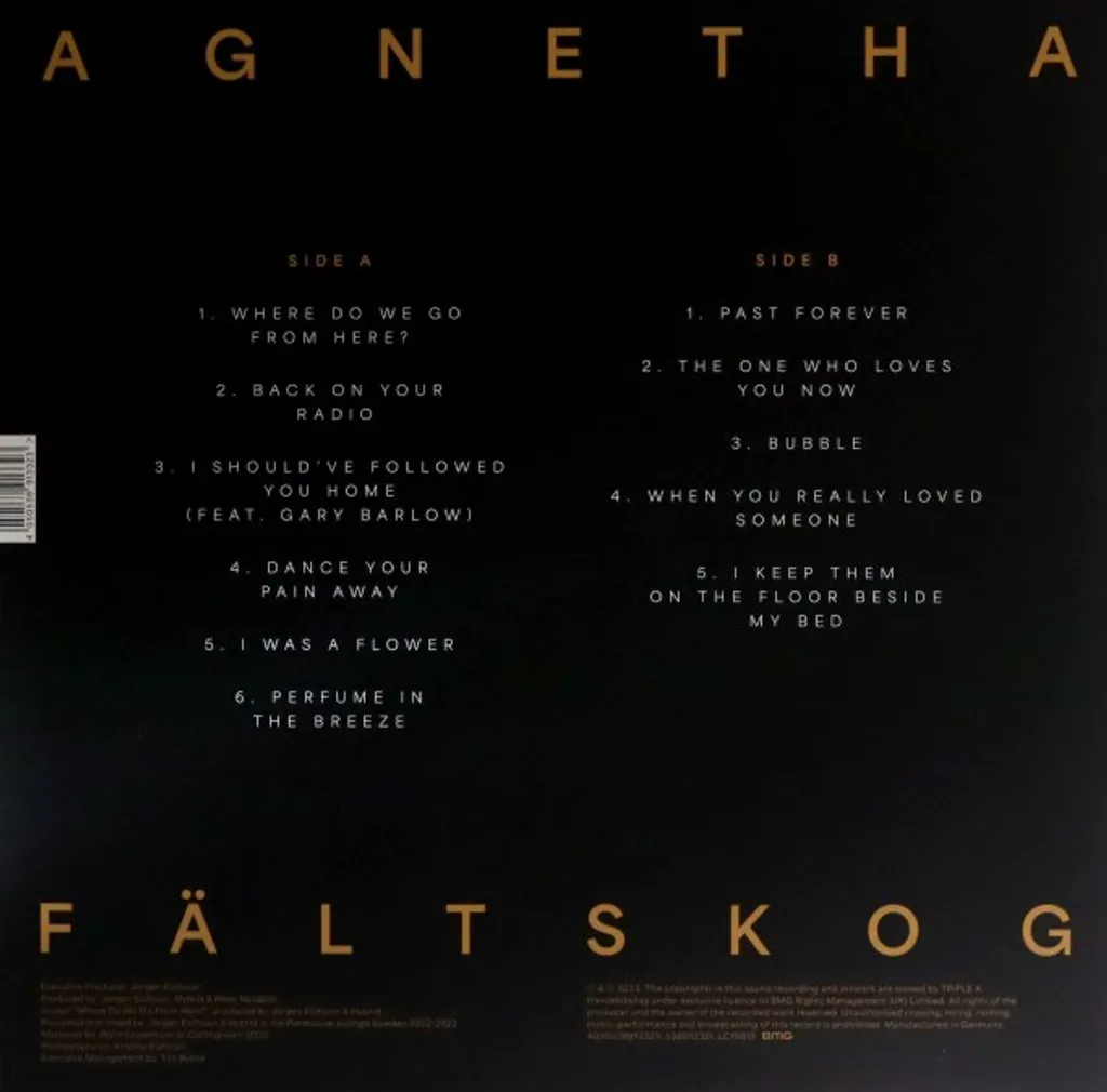 Disque Vinyle Blanc Agnetha Faltskog A+ LP Édition Limitée - 3