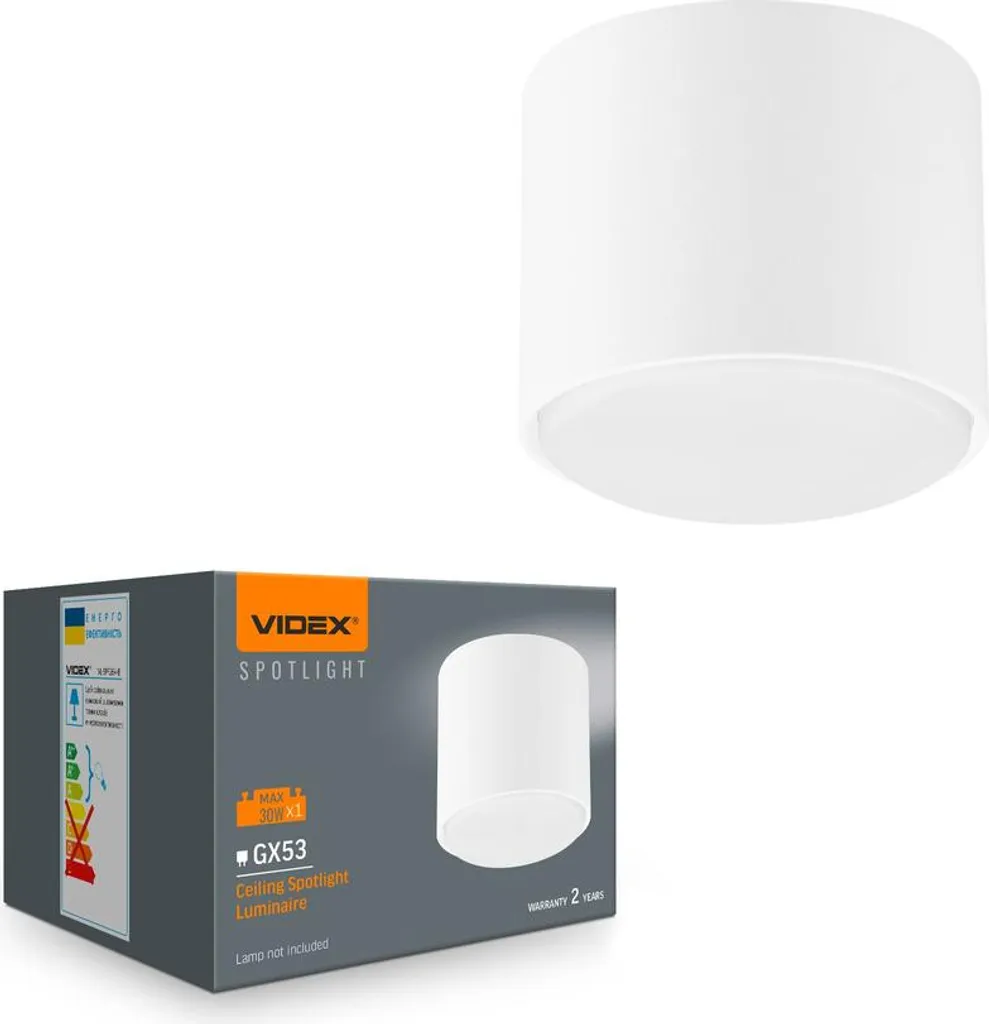 Illuminazione Minimal VIDEX VL-SPF26A-W GX53 Bianco | Spot Moderno