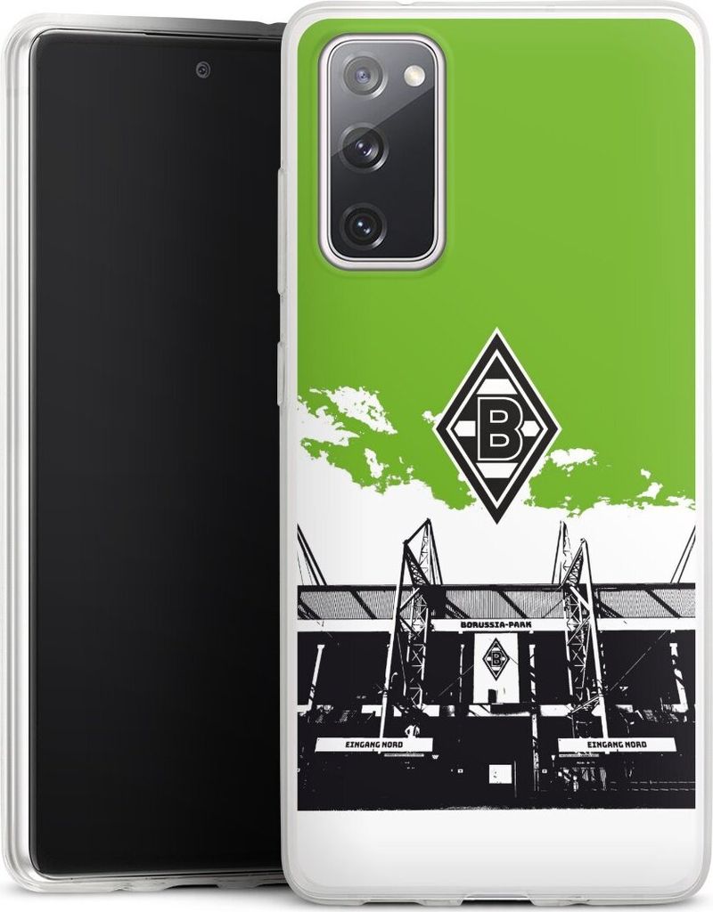 DeinDesign Slim Hülle für Samsung Galaxy S20 FE 5G Silikon Case Ultra Dünn Handyhülle Borussia Mönchengladbach Fanartikel Stadion