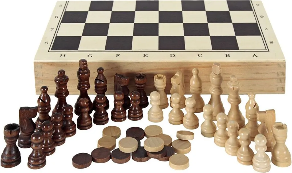 Aquamarine Jeu de Dames Échecs et Backgammon Golden One Size Luxe