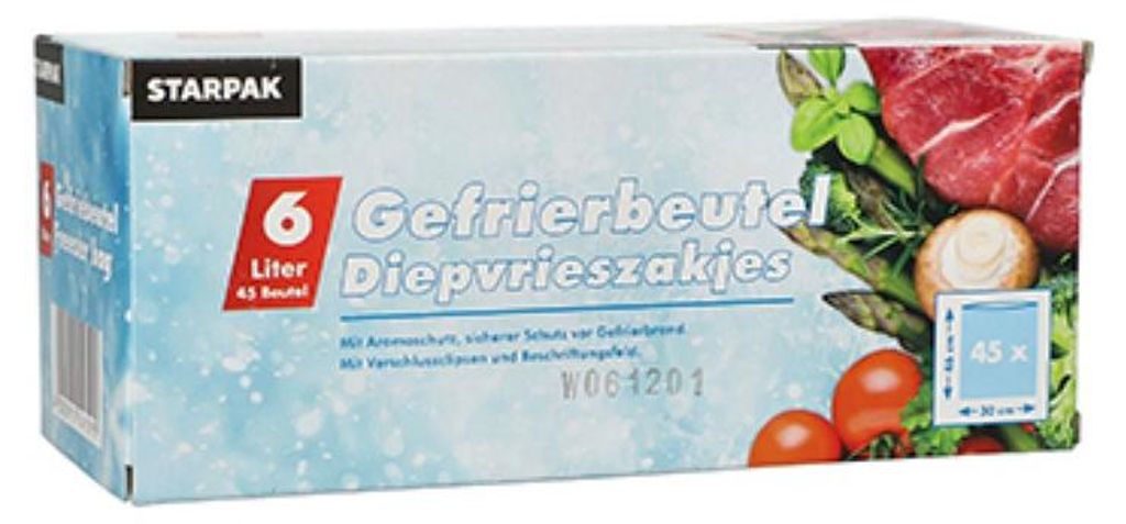 PAPSTAR Gefrierbeutel - 6 L Produktbild 