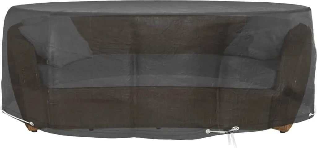 vidaXL Couverture pour îlot Lounge Extérieur Ø236x67 cm 10 Oeillets