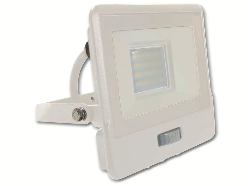 V-TAC VT-128S-1 Faro LED 20W con Sensore PIR 3000K Bianco | Prezzo Online