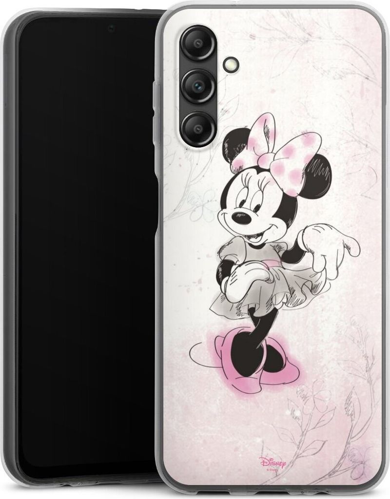 DeinDesign Handyhülle für Samsung Galaxy A14 5G Silikon Hülle Case Smartphone Schutzhülle Disney Minnie Mouse Vintage