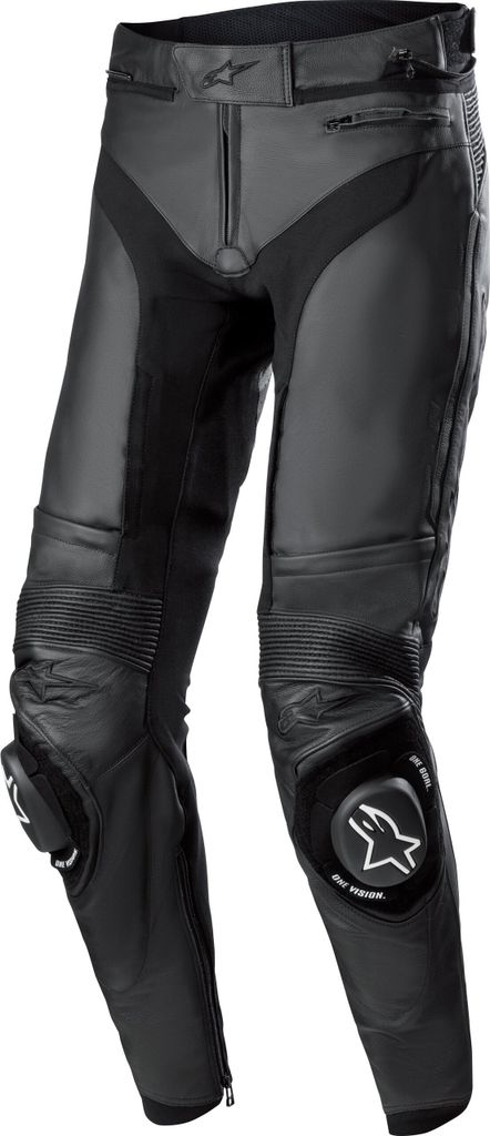 Kožené nohavice na motorku Alpinestars Missile V3, čierne, Obrázok produktu 