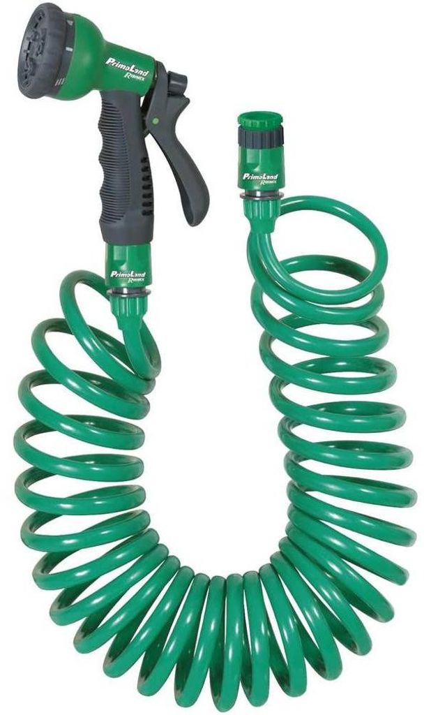Tuyau Spiralé 15m - Pistolet Multijets - Flexible et Image du produit 