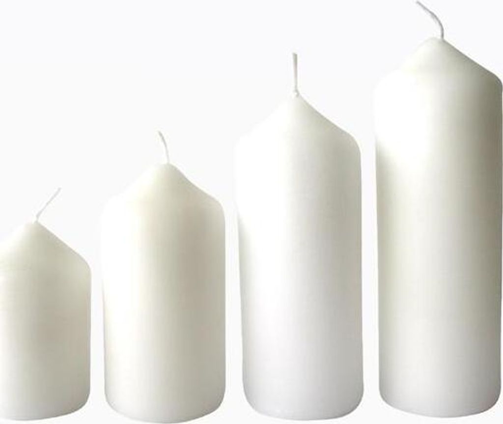 Świeca adwentowa biała 4 rozmiary, średnica 4 cm Zdjęcie produktu 