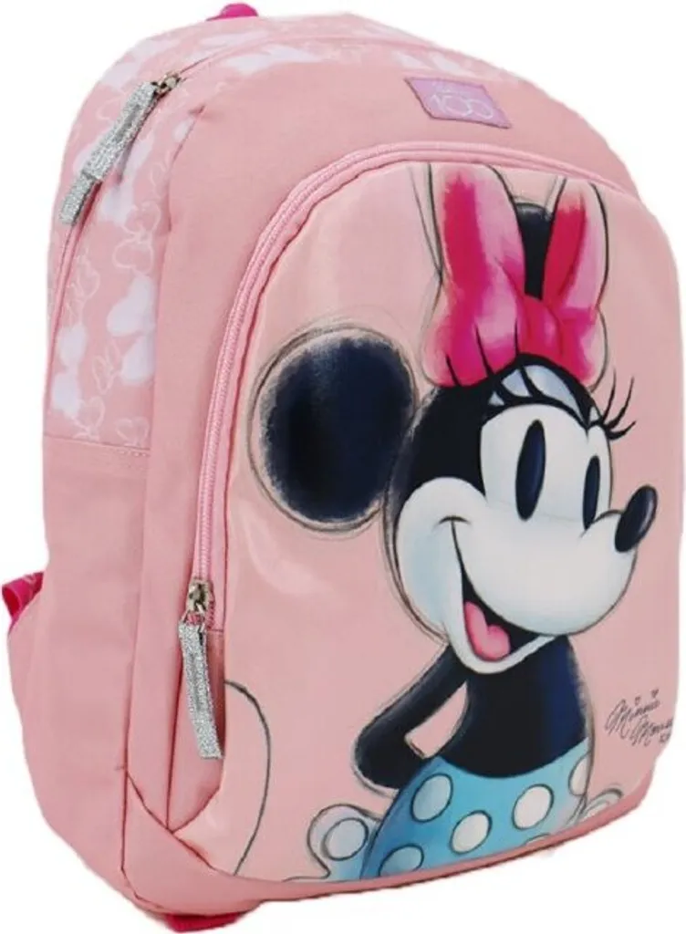 Zaino Disney Minni Mouse Rosa 38cm - Borsa Tempo Libero Originale