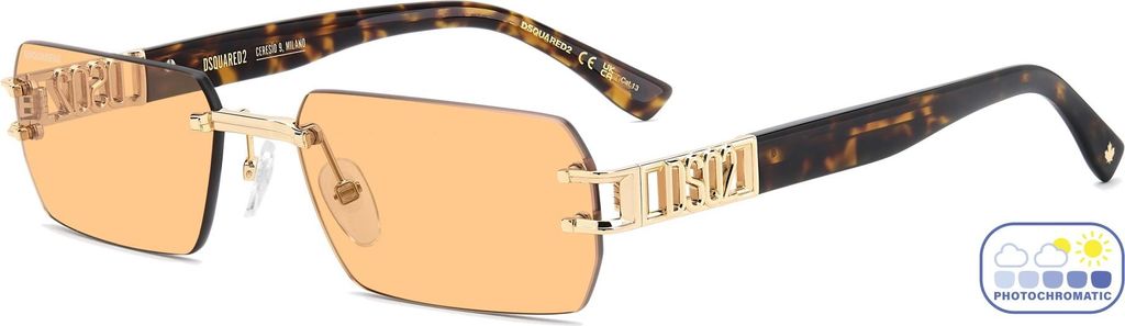 Dsquared2 D2 0189/S Rose gold 57/18/145 Herren Sonnenbrillen