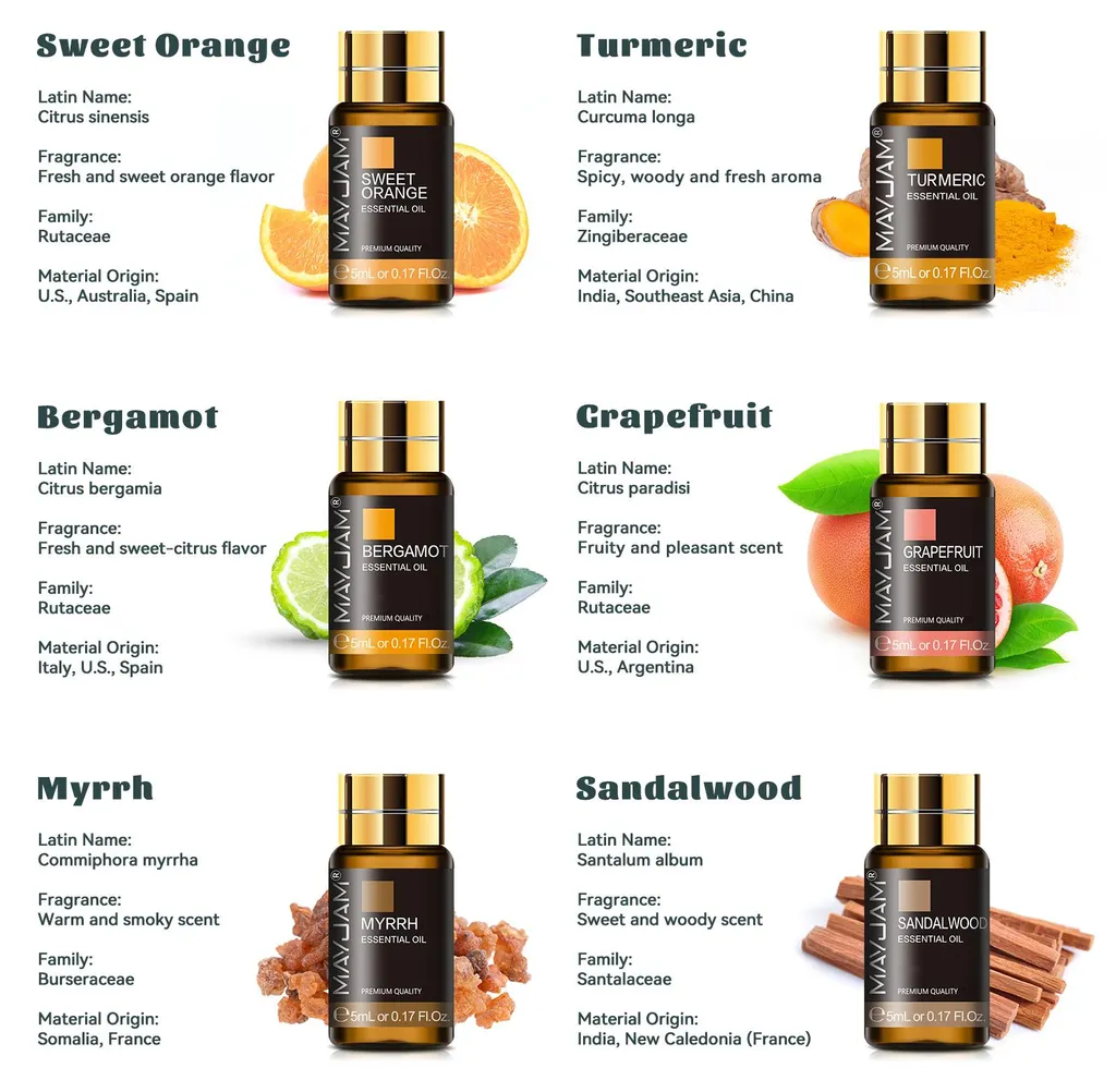 Kit huiles essentielles 35 parfums pour diffuseur et relaxation