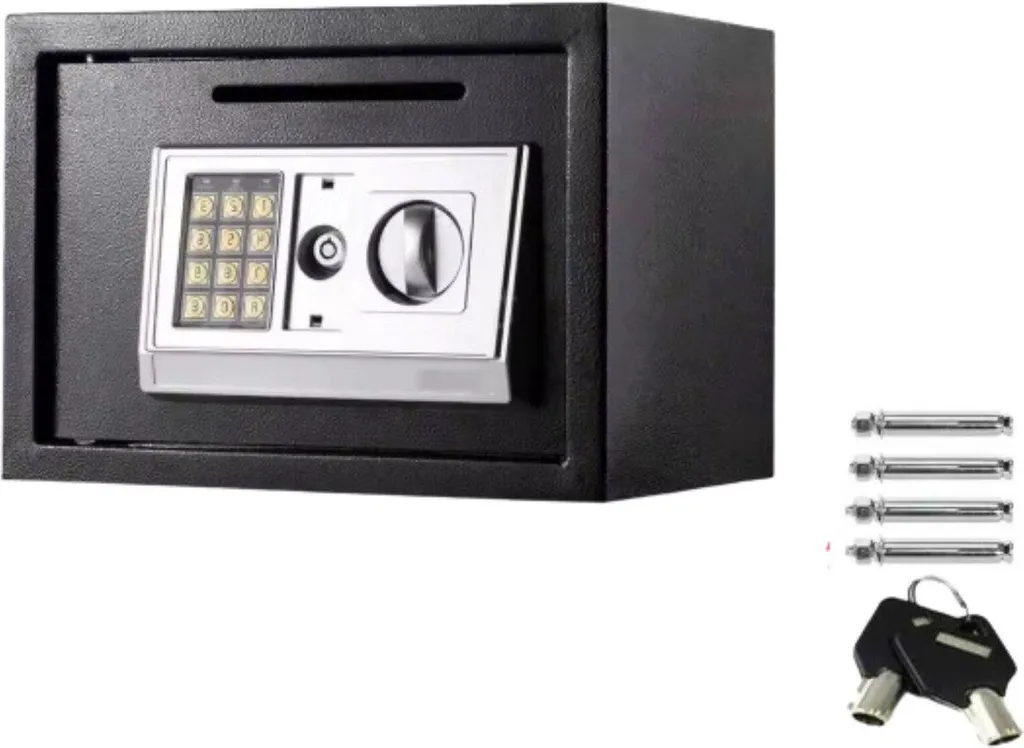 Coffre-fort Haute Sécurité 16L avec Serrure Électronique et Double Verrou