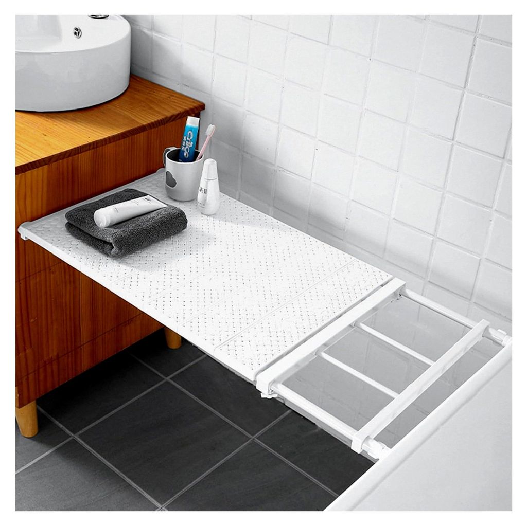 Verstellbares Ausziehbares Schrankregal, Regaltrenner für Garderobenschrank und Schrank Organizer (24cm, 3860cm)