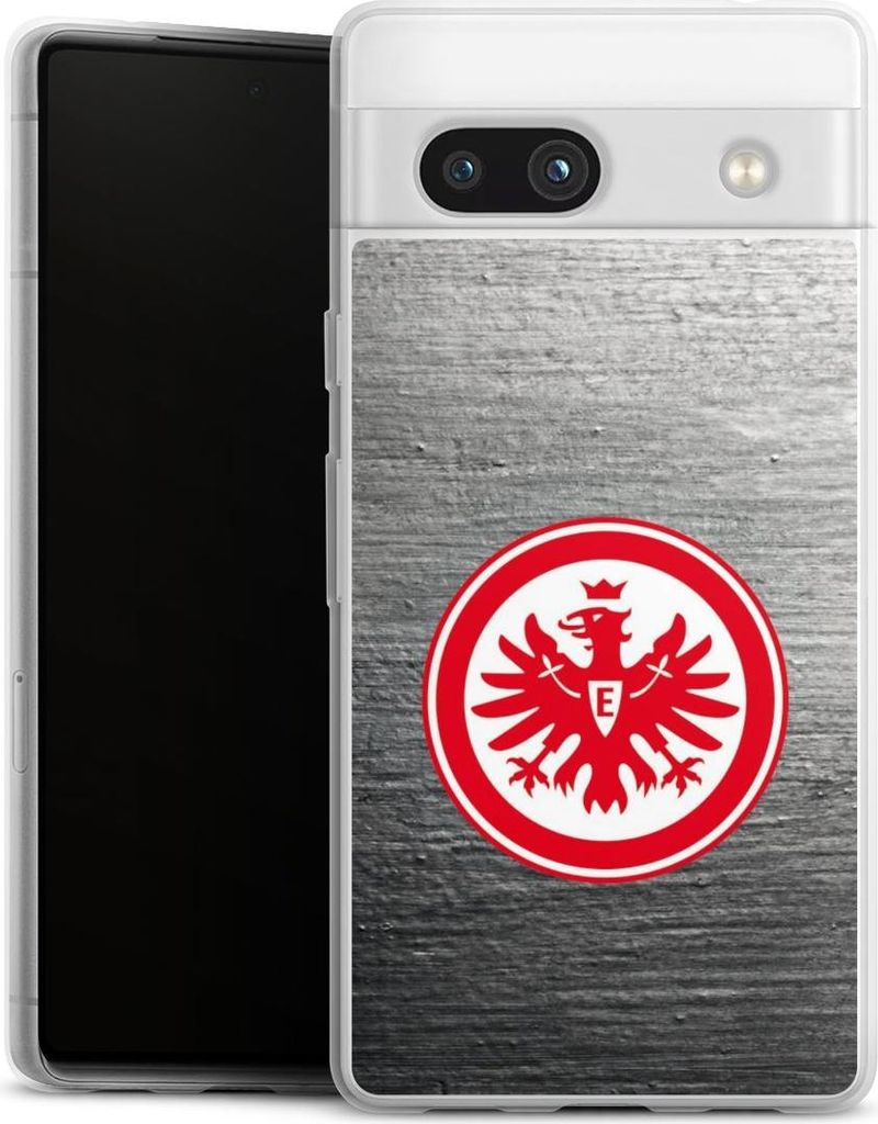 DeinDesign Slim Hülle für Google Pixel 7a Silikon Case Ultra Dünn Handyhülle Eintracht Frankfurt Logo SGE
