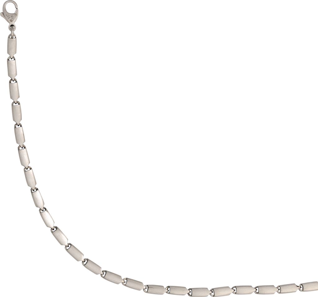 JOBO Armband 950 Platin mattiert 20 cm Karabiner