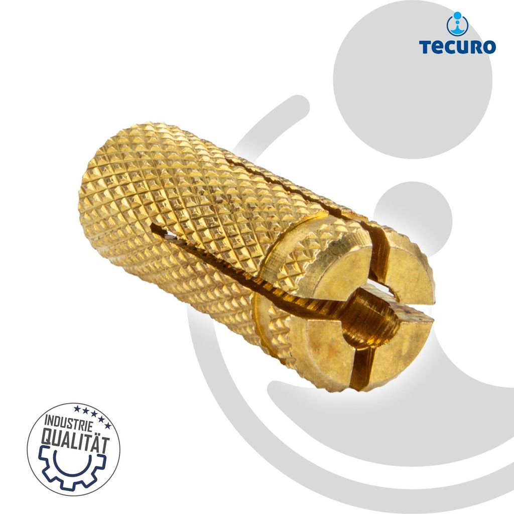 tecuro Messing Spreizdübel M16 x 43 mm, gerändelt - Produktbild 3