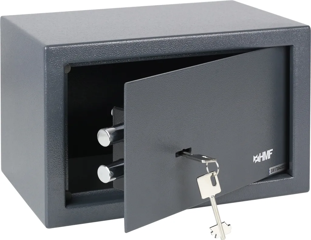 Coffre-fort en acier robuste à double verrouillage HMF 31cm Anthracite