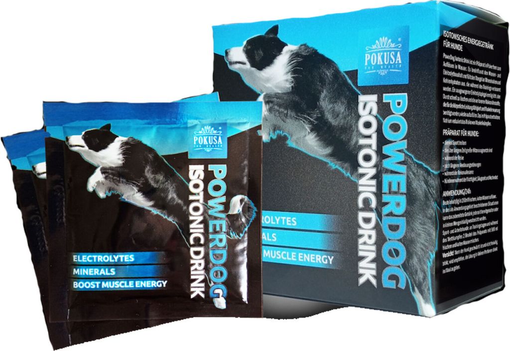 Pokusa PowerDog Isotonic Drink für Hunde Portionsbeutel Produktbild 