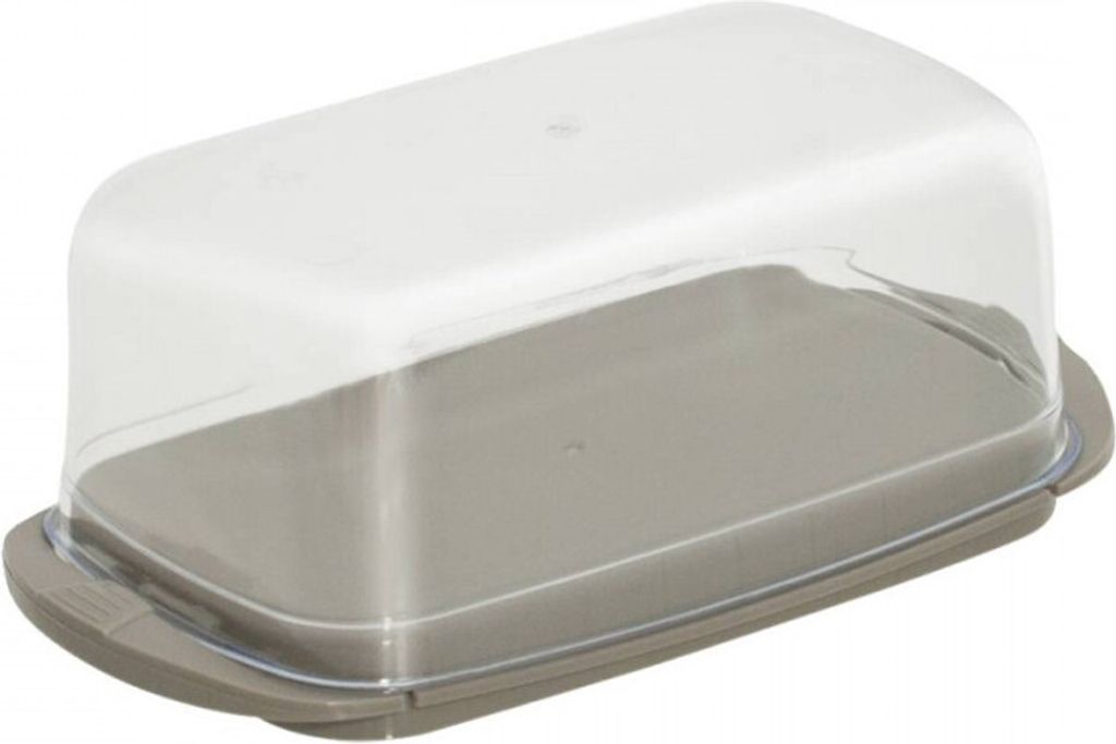 Butterdose Kunststoff Butterschale Butterbehälter 17x9x6,5 cm kakao