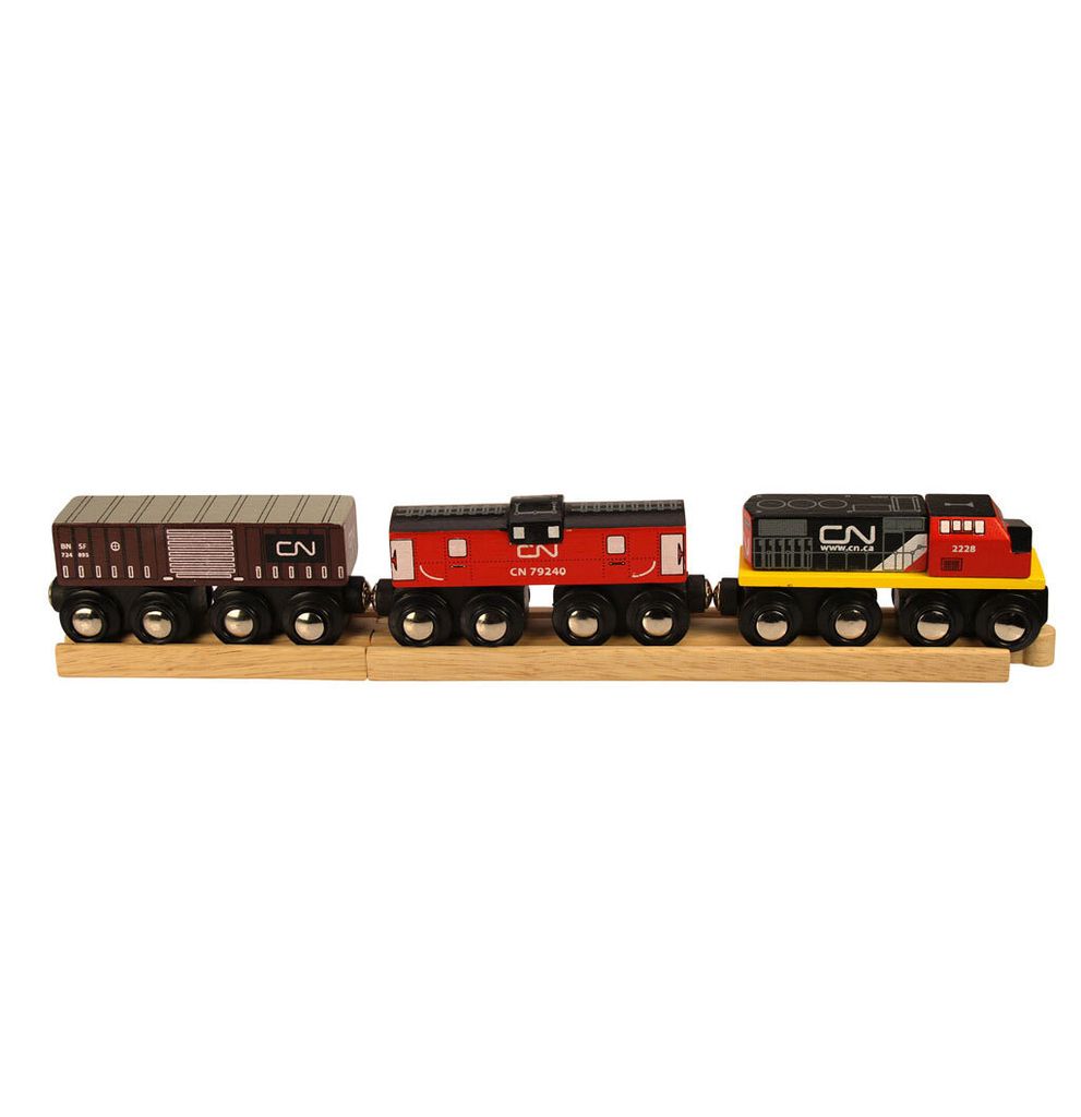 Bigjigs Holzeisenbahn CN, 5-teilig Produktbild 
