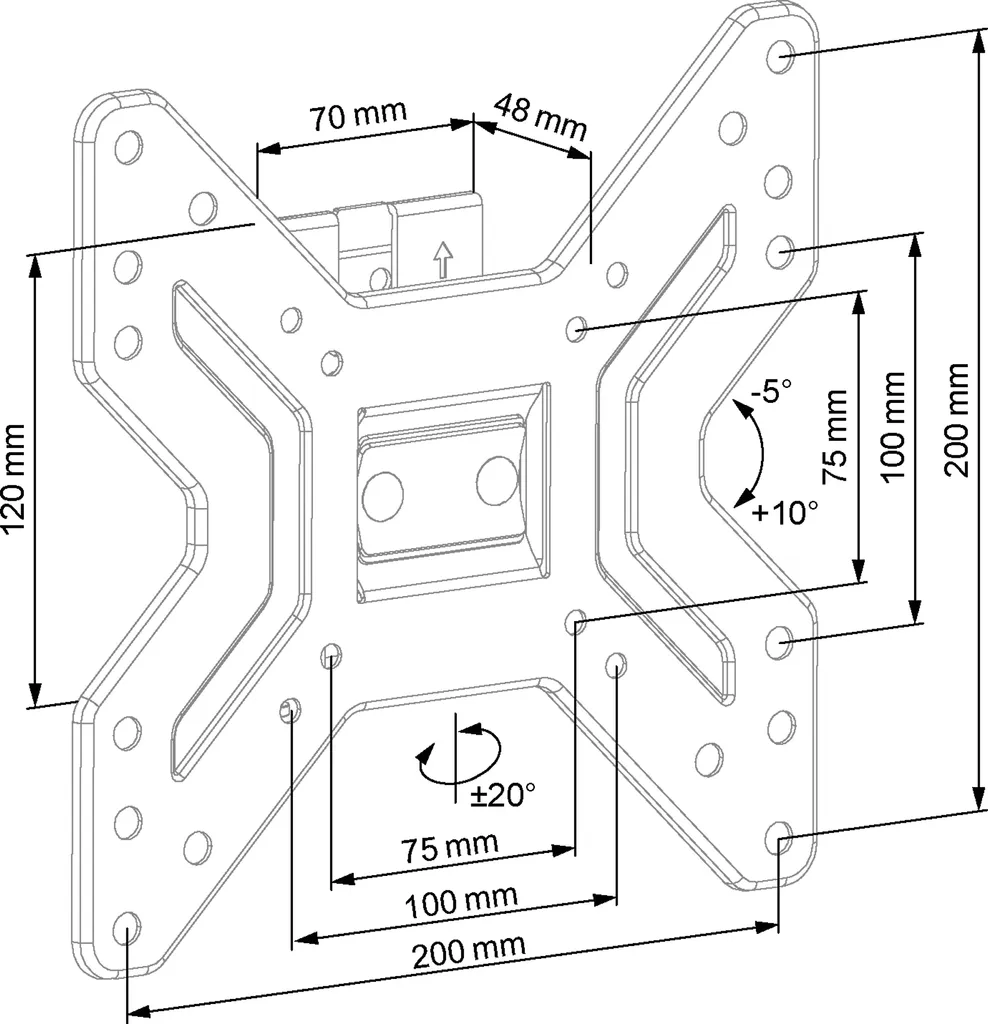 Miglior Prezzo Supporto TV ECG LD 174203 | Inclinabile e Robusto - 5