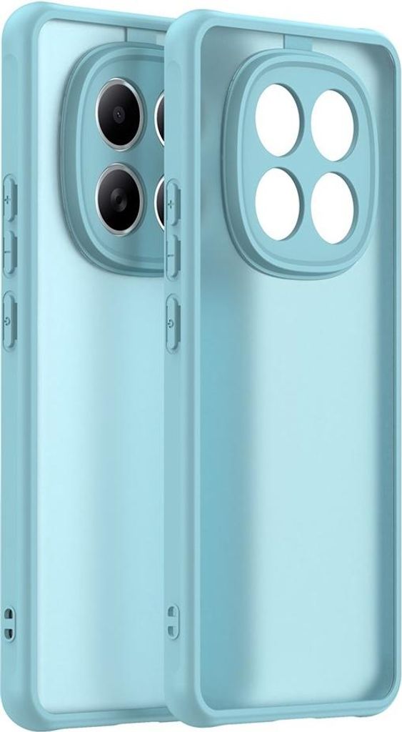 Hülle für Xiaomi Redmi Note 15 4G/5G / Xiaomi Poco M8 - Phonesta AirFrost Semi-Transparent Back Cover - Eisblau matt