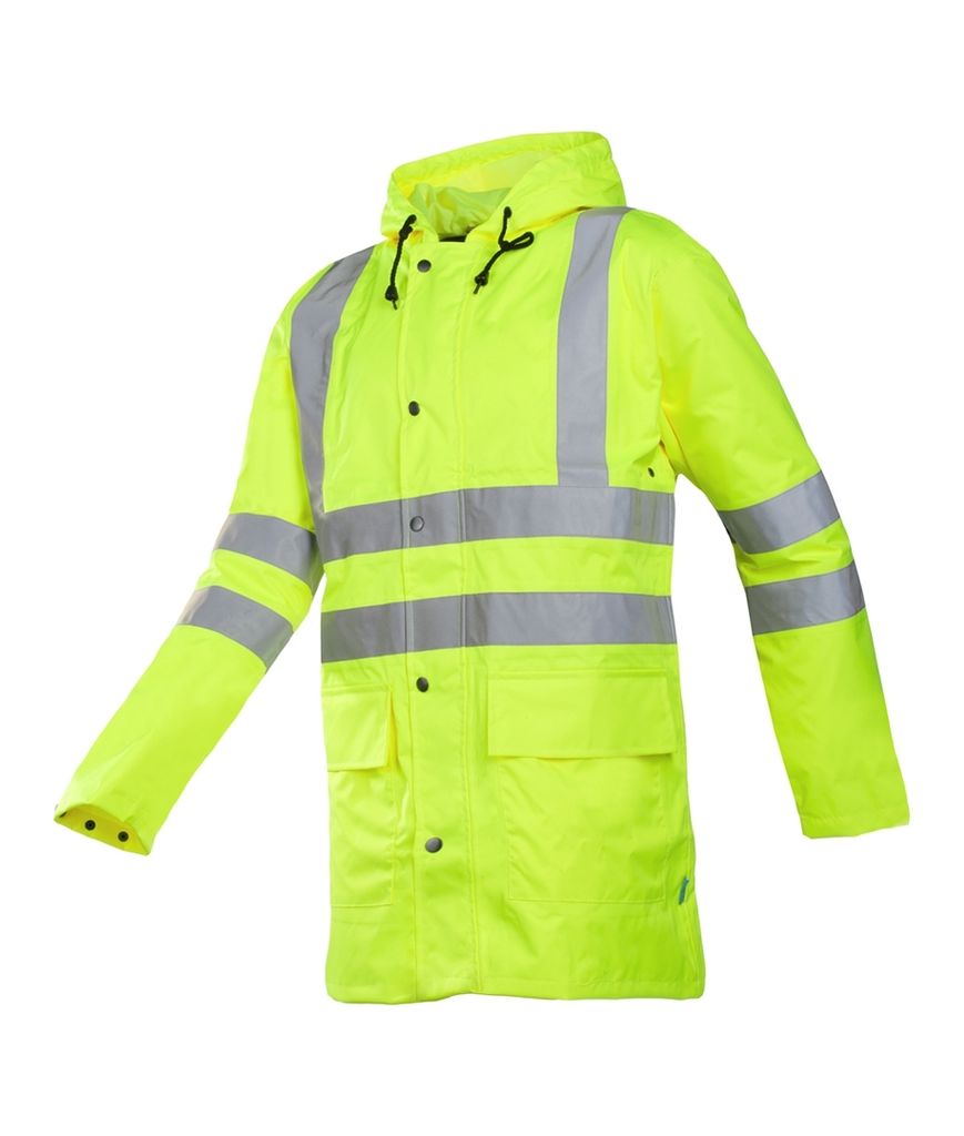 SIOEN Warnschutz-Regenjacke MONORAY Leuchtrot 100%PES Gr. Produktbild 
