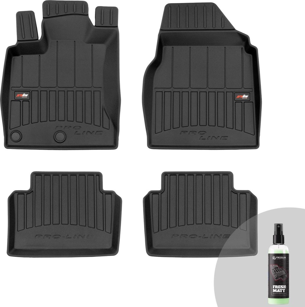 FROGUM ProLine 3D Gummimatten Exklusiven Auto Fußmatten Autofussmatten für Nissan Qashqai I 2006-2013