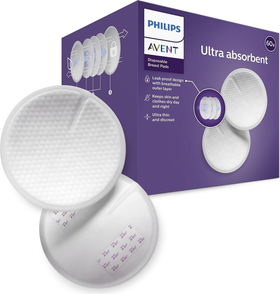 Philips Avent Einweg-Stilleinlagen, Ultra-Komfort und Produktbild 
