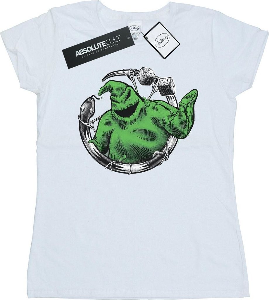 Disney - "Nightmare Before Christmas Roll The Dice" T-Shirt für Damen BI35658 (XL) (Weiß)